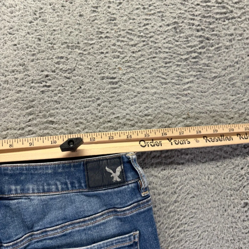 American Eagle Outfitters Jeans Women 10 Blue Cotton Denim Jegging Faded Stretch